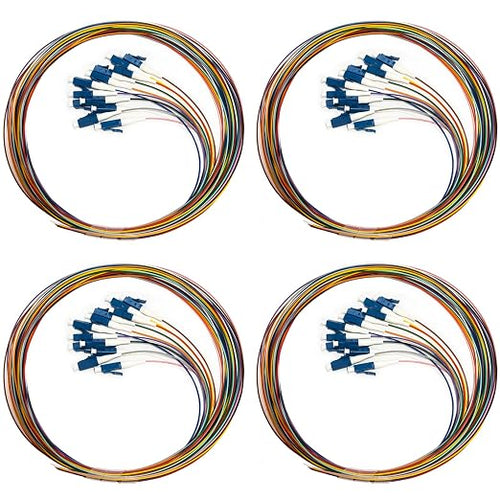 12 Strand Singlemode 9/125 LC-UPC Fiber Pigtail, Fiber Optic Pigtail, 1.5 by Bangun