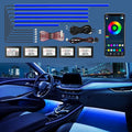 Acrylic Interior Car Lights - 6 in 1 LED Strip Lights by WEBUPAR