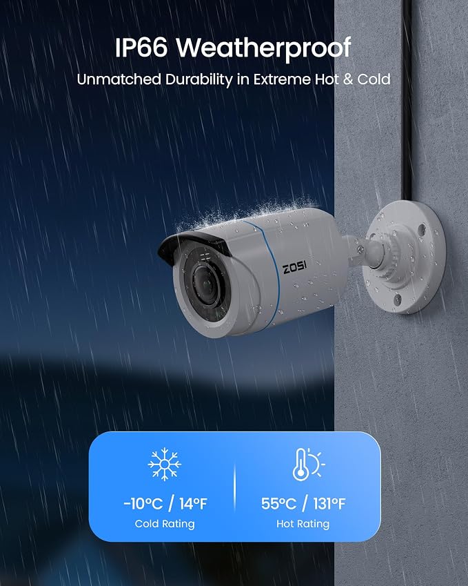 ZOSI 1080P H.265+ Home Security Camera System - Image 4
