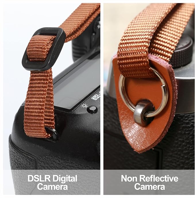 Padwa Lifestyle Japanese Art Style Brown Camera Strap - Image 3