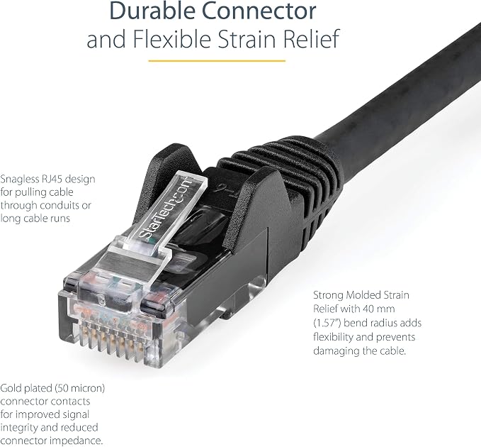 StarTech.com 10ft CAT6 Ethernet Cable - Image 3