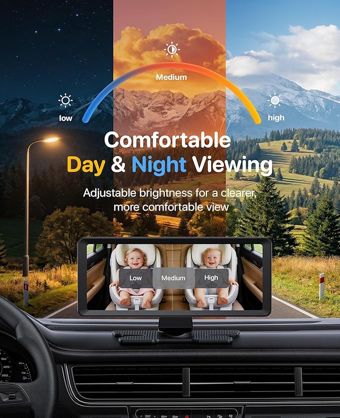 Luckview BM5 MAX Dual Baby Car Camera, 1080P HD - Image 6