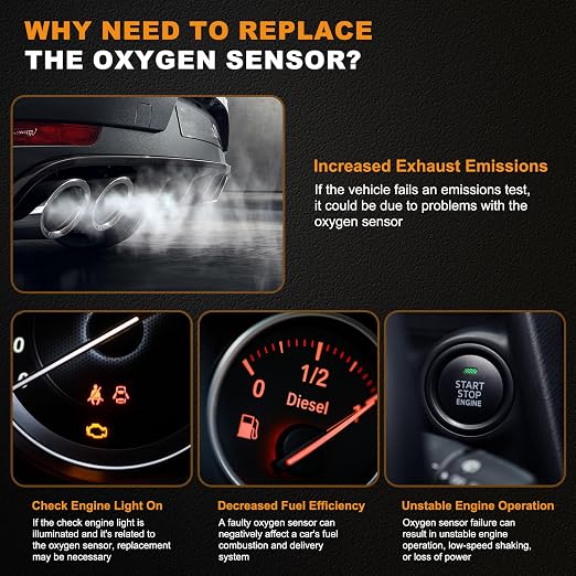 234-9123 234-4445 Upstream Downstream Oxygen Sensor Compatible - Image 3