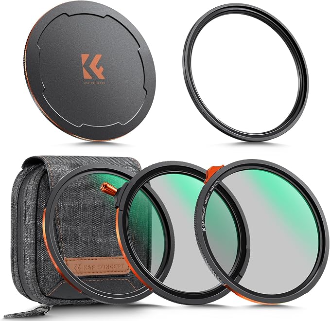 K&F CONCEPT 95mm Magnetic 1s Swap 5-Pack: CPL + VND2-32 + Black Diffusion 1/4 + by KFCONCEPT