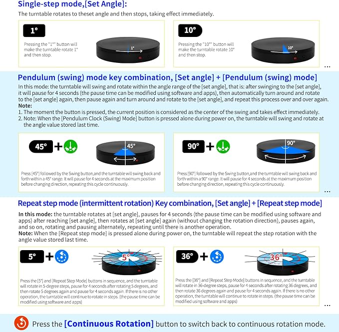 Programmable Motorized Electric Turntable Rotating Display Stand Rotating - Image 4