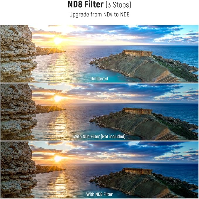 NEEWER 77mm UV/CPL/ND Lens Filter Kit, UV Protection + Circular Polarizing + - Image 4