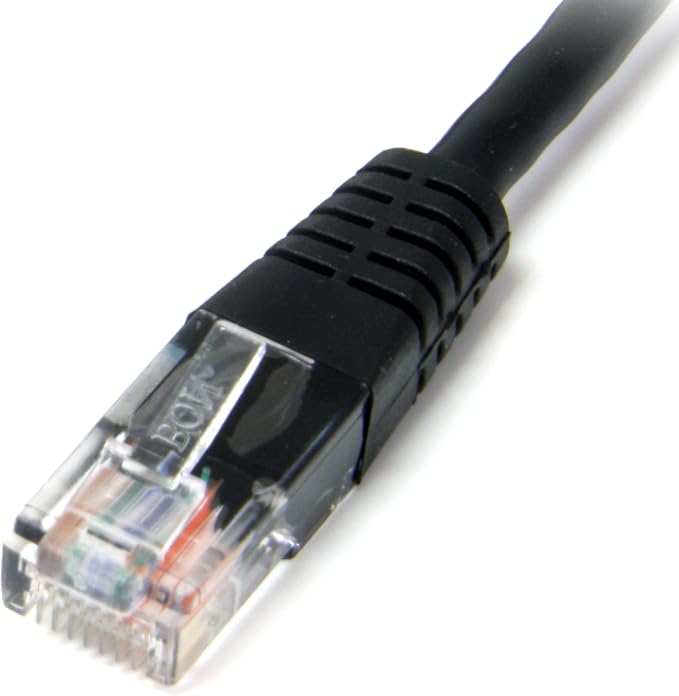 STARTECH.COM 1FT Black Molded CAT5E UTP Patch Cable - Image 2