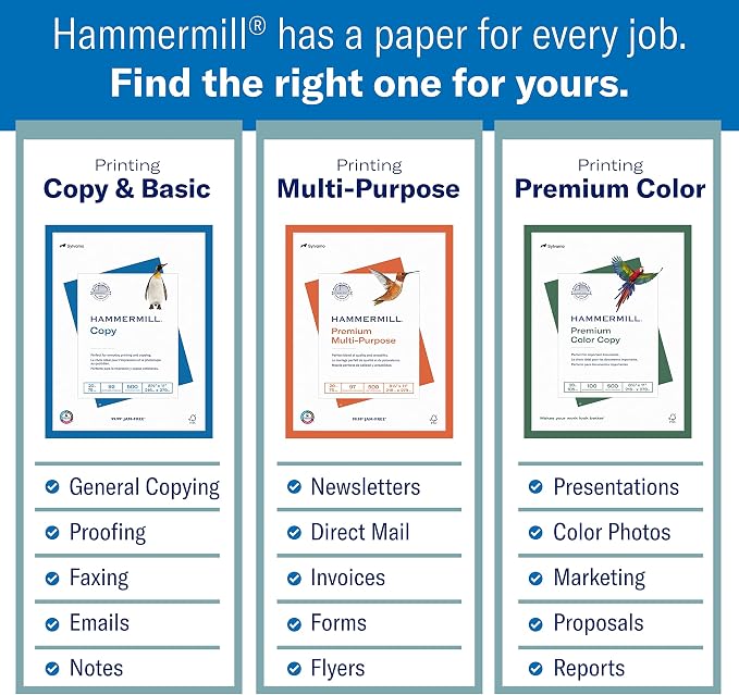 Hammermill Printer Paper, 20 lb Copy Paper, 3 Hole - Image 3