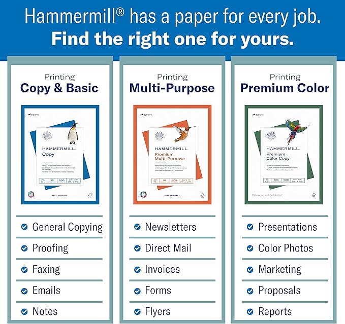 Hammermill Printer Paper, 20 lb Copy Paper, 8.5 x 14-92 Bright, Made in the USA - Image 4