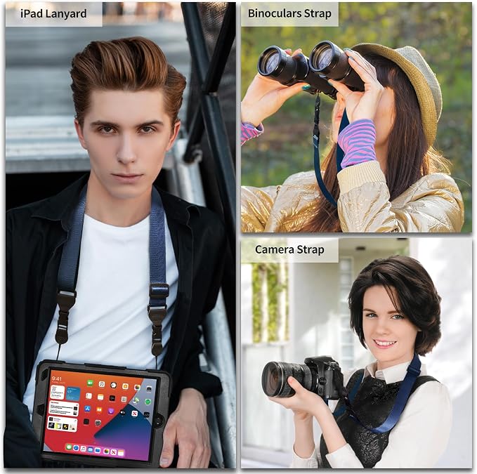 FIEIL 5 Pack Nylon iPad Strap, Adjustable Camera Neck Strap, Comfortable - Image 3