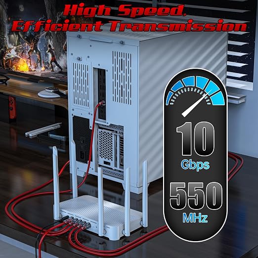 1 Foot Cat6 Patch Cables, Solid Pure Copper Patch Cord, Cat 6 Ethernet Cable - Image 4