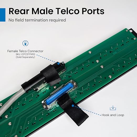 ICC Voice 6P2C Telco Patch Panel - Image 4
