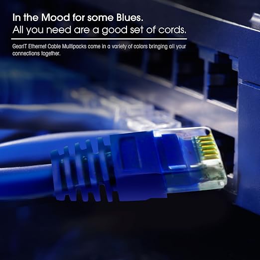 GEARit Cat 6 Ethernet Patch Cable 1 ft Blue - Image 9
