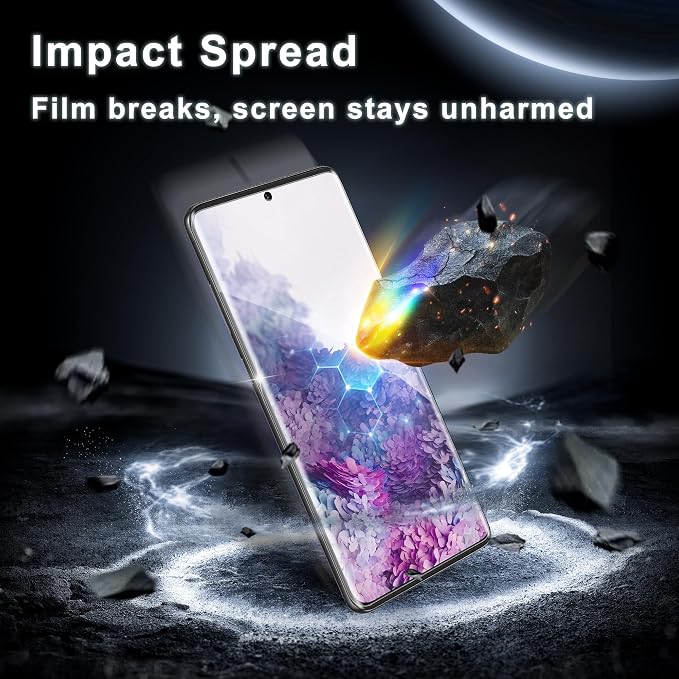 2+2 Pack for Samsung Galaxy S20 Screen Protector and Camera Protector, - Image 3