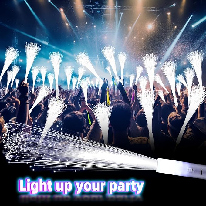 SHQDD 36 PCS White Fiber Optic Sticks, LED Fiber Wands, Fiber Optic Wand - Image 7