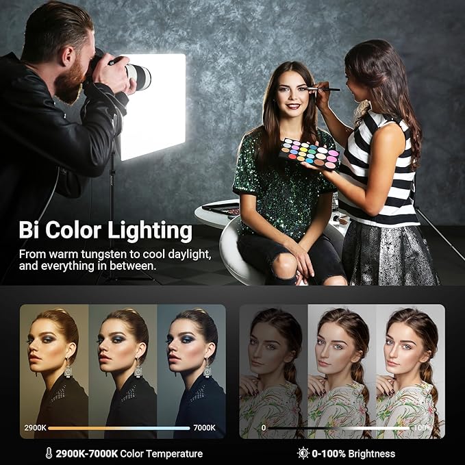 NEEWER 24"x24" 450W Equivalent Softbox Lighting Kit - Image 5