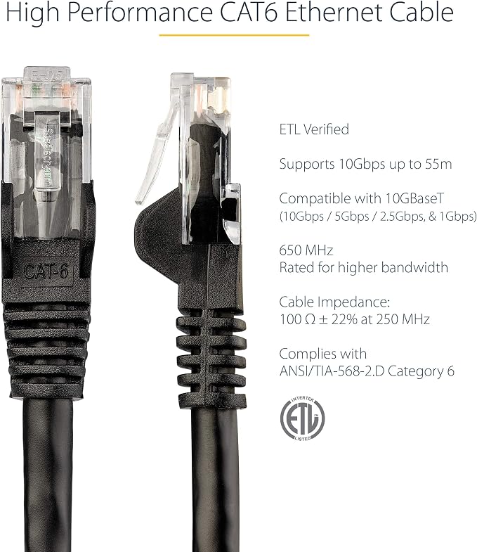 StarTech.com 15 ft. CAT6 Ethernet Cable - Image 2