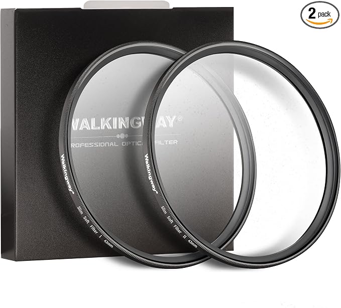 Walking Way 43mm White Mist Diffusion Filter Set, Soft Focus Dreamy Fog Effect by WalkingWay