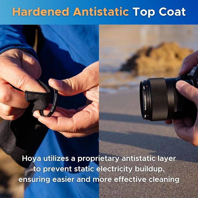Hoya EVO Antistatic 40.5mm Filter — Camera Lens UV Filter w/ 16-Layer SMC - Image 4