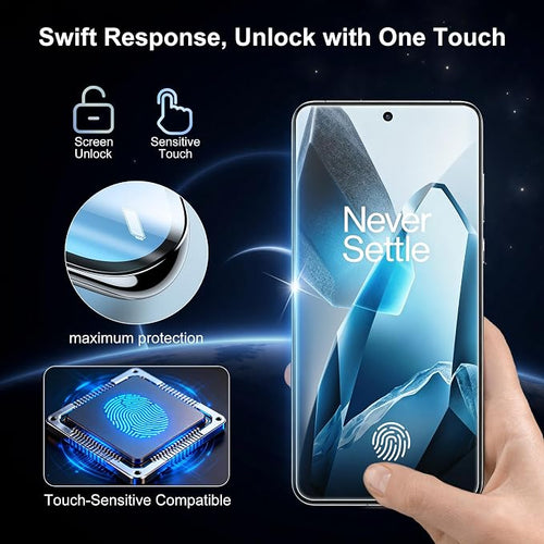 2+2 Pack for OnePlus 13 Screen Protector and Camera Protectors, Fingerprint - Image 2