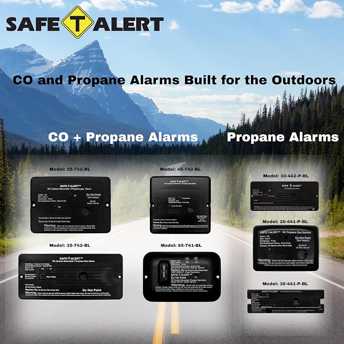 Safe T Alert - Dual LP/CO Alarm - Flush Mount Black - 35-742-BL - Image 8