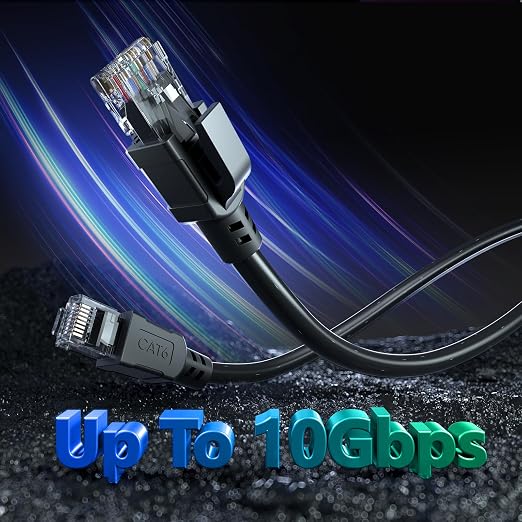 Cat 6 Outdoor Ethernet Cable 200 ft, 24AWG 10Gbps Cat6 Cable Cord Waterproof - Image 8