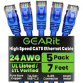GEARit Cat 6 Ethernet Patch Cable 7 ft Blue by GEARit