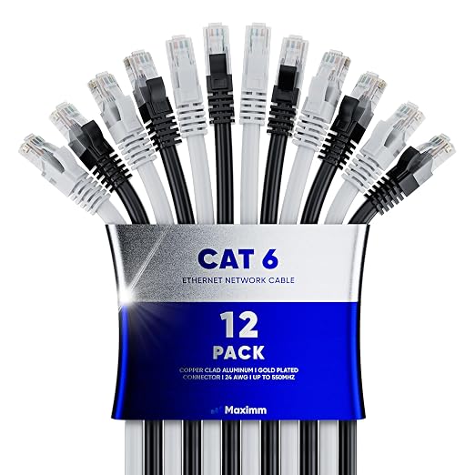 Maximm Cat 6 Ethernet Cable - 40 ft - High-Speed LAN by MaximmCable