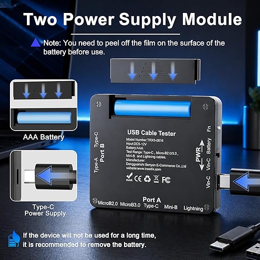 Treedix USB Cable Tester with 2.4" Color Screen - Image 6