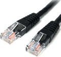 StarTech.com 50 ft Cat5e Black Molded RJ45 UTP Cat 5e Patch Cable - 50ft Patch by StarTech
