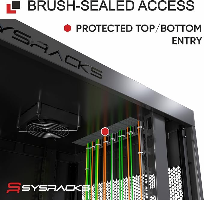 15U Wall Mount Server Rack Cabinet – 19" Network Rack Enclosure, PDU & Shelf - Image 6