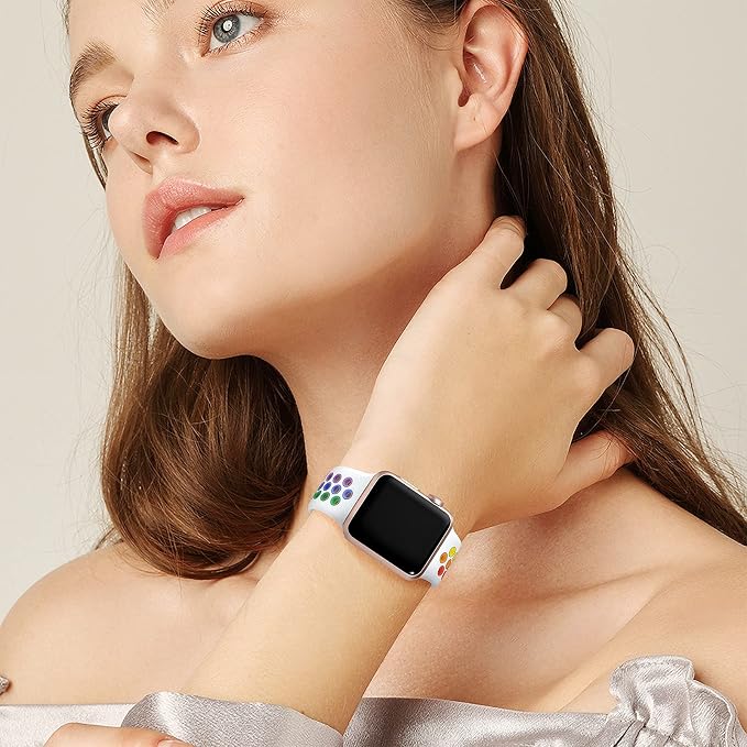 Lerobo Compatible with Apple Watch Band Series 9 41mm SE 40mm 38mm 42mm Soft - Image 4