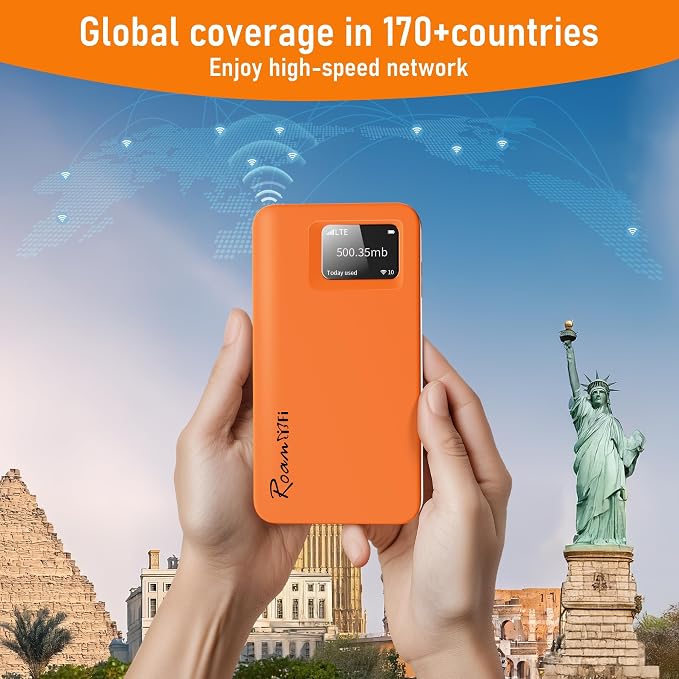 RoamWiFi 4G LTE WiFi Hotspot Router, Portable Mobile Hotspot Device - Image 7