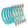 KeepFly Fiber- OM4 LC to LC Fiber Patch Cable 5M-5Pack, 40G/100GB 50/125μm by KeepFlyFiber