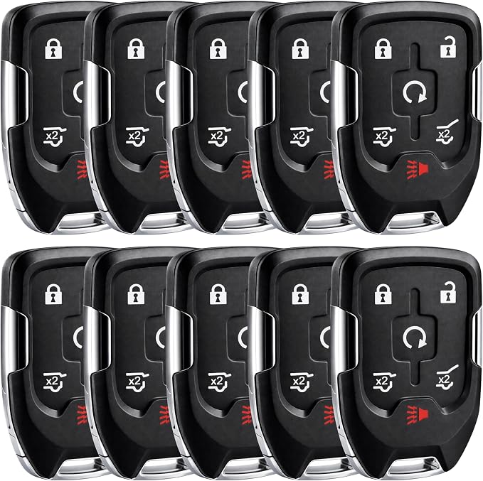 10X Smart Key Fob Replacement for 2015-2020 Chevy Suburban Tahoe GMC Yukon by USAREMOTE