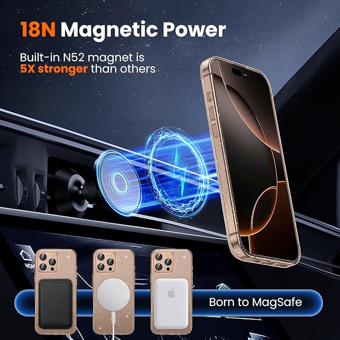 toushion 3 in 1 for iPhone 16 Pro Max Case Clear - Image 3