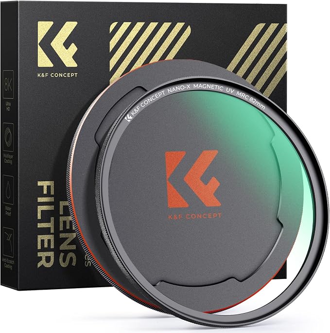 K&F CONCEPT 55mm Magnetic MC UV Lens Protection Filter + Lens Filter Cap by KFCONCEPT