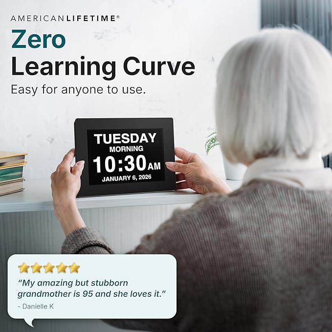 American Lifetime New 2026 Dementia Clock Large - Image 6