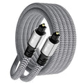 Kxable Optical Audio Cable 20 FT, Digital Audio Cable, Toslink Fiber Optic Cord by Kxable