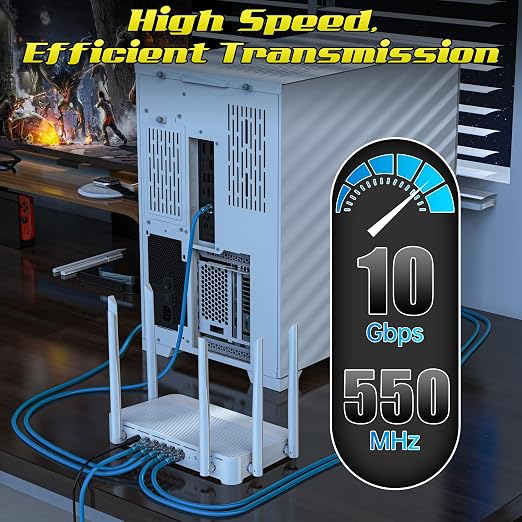 1 Foot Cat6 Patch Cables, Solid Pure Copper Patch Cord, Cat 6 Ethernet Cable - Image 4