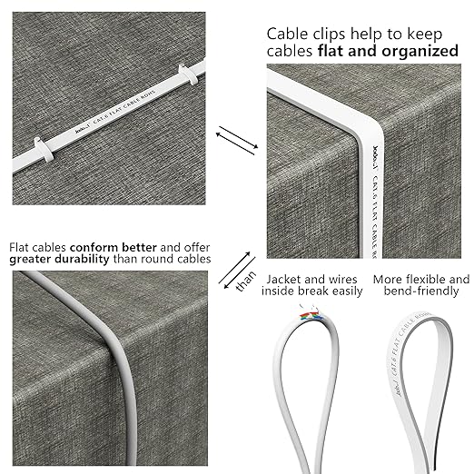 Jadaol Cat 6 Ethernet Cable 25 ft, 10Gbps Support Cat8 Cat7 Network, Flat RJ45 - Image 5