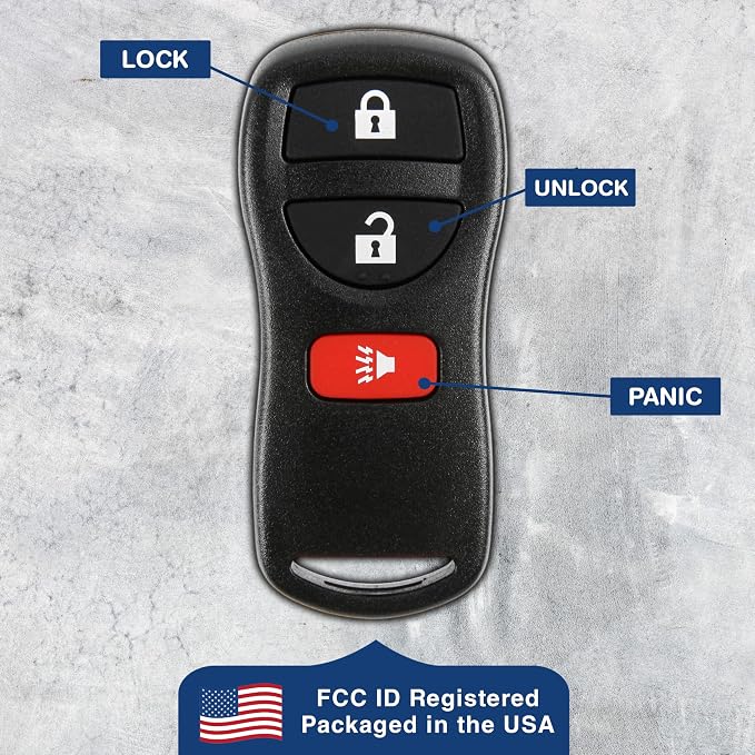 KeylessOption Key Fob for 2002 2003 2004 2005 2006 2007 2008 2009 2010 2011 - Image 6