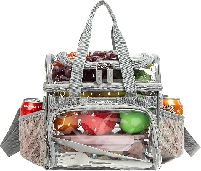 J.CARP Clear Bag Heavy Duty Backpack Durable Transparent See Through Bag - Image 5