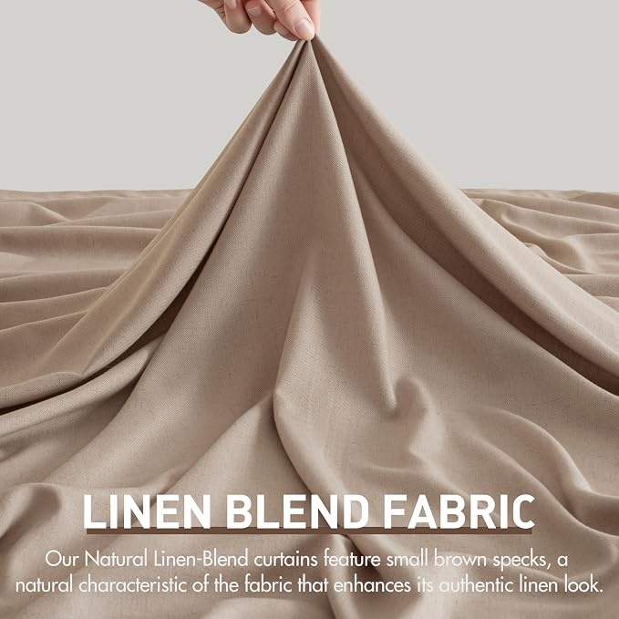 Memory Trained Pinch Pleated Curtains 84 Inches Long, Viral Linen Pinch Pleat - Image 6