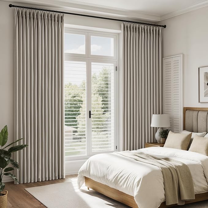 Memory Trained Pinch Pleated Curtains 96 Inches Long, Viral Linen Pinch Pleat - Image 7
