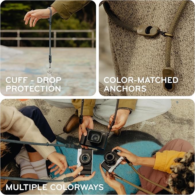 Peak Design Rope Camera Strap – Woven Nylon, 46.65" Crossbody, Fixed Length - Image 4