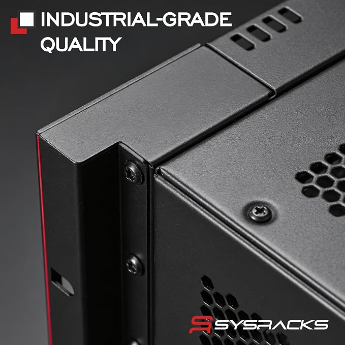 12U Wall Mount Server Rack Cabinet 24” Deep, 19” Network & AV Enclosure - Image 9