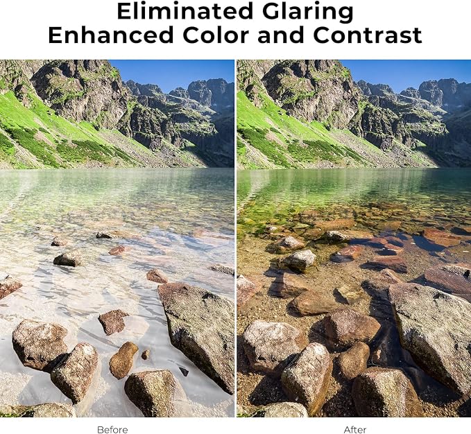 K&F CONCEPT 82mm Circular Polarizer Filter Ultra-Slim 18 Multi-Coated Optical - Image 5