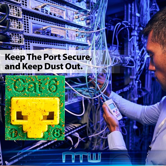 NTW RJ45 Port Blocker & Dust Cover, Ethernet Port Protector, Secure RJ45 - Image 7