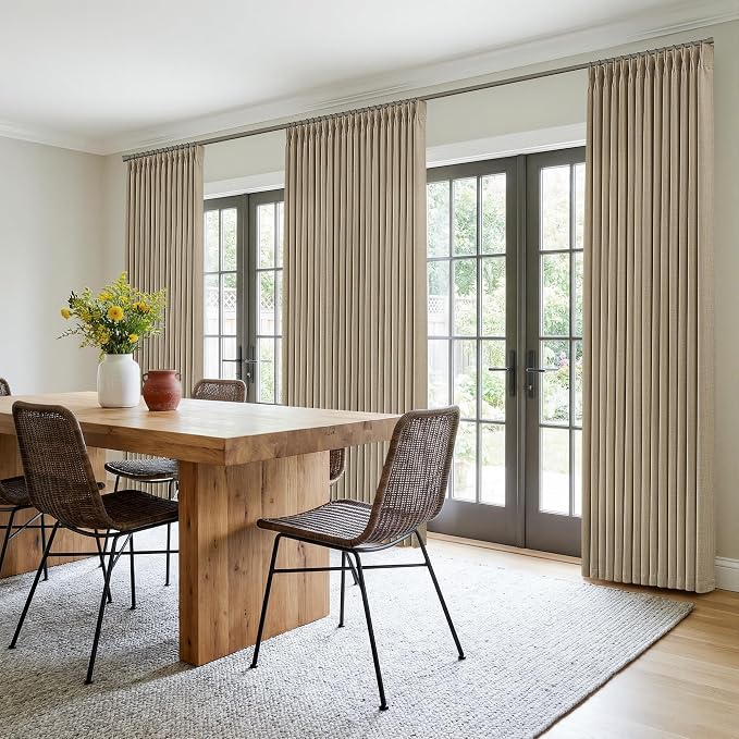Semi Sheer Burlywood Birch 102 Inch Long Curtains - Image 8
